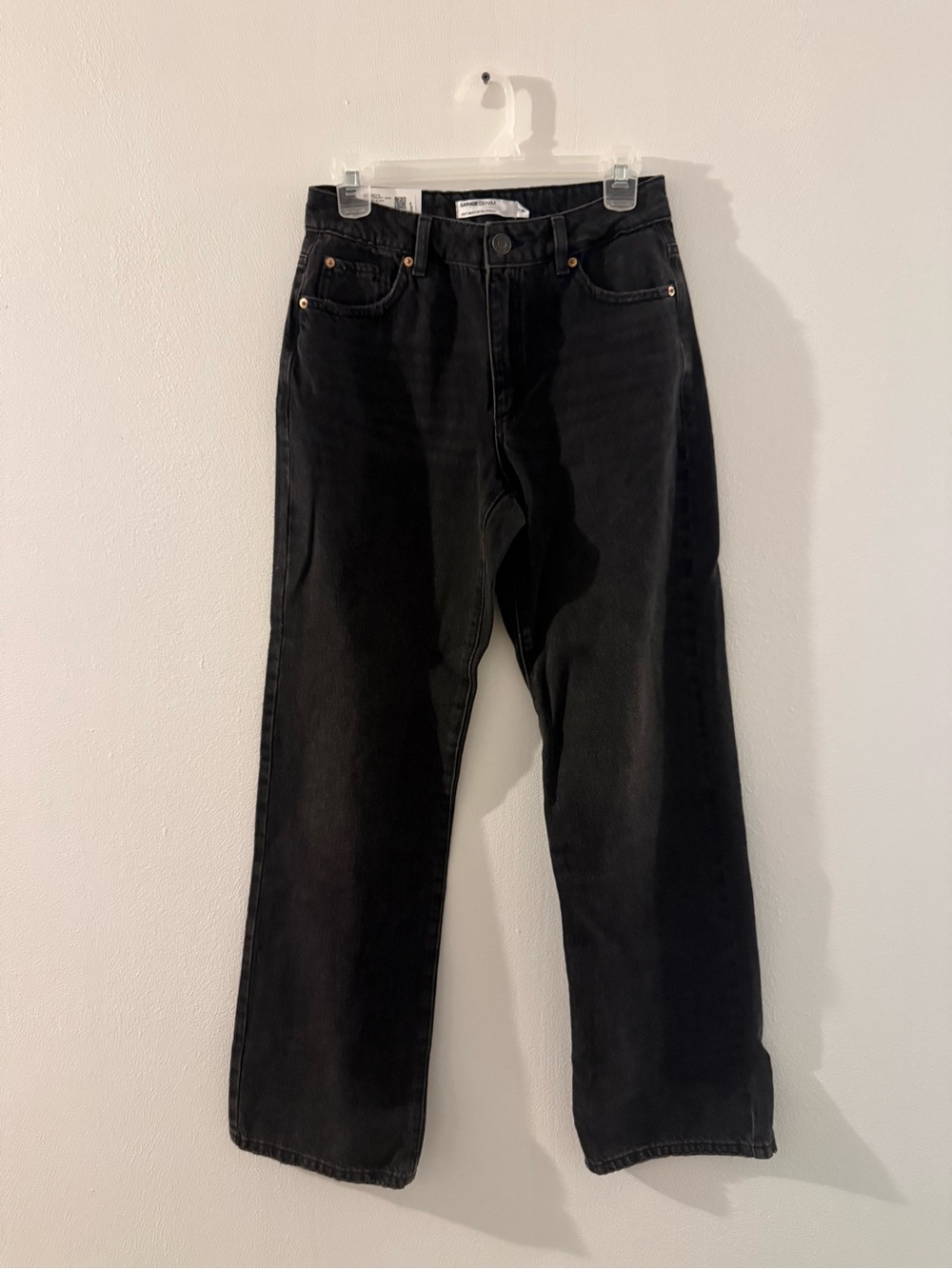 Garage Women's Black Straight-Leg Jeans
